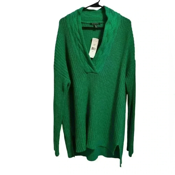 Lauren Ralph Lauren Sweaters - Lauren Ralph Lauren Green Cable Knit Sweater Size XL